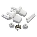 Made-To-Order 14-1039 Plastic Replacement Toilet Seat Hinge; 2 Piece; White MA135723